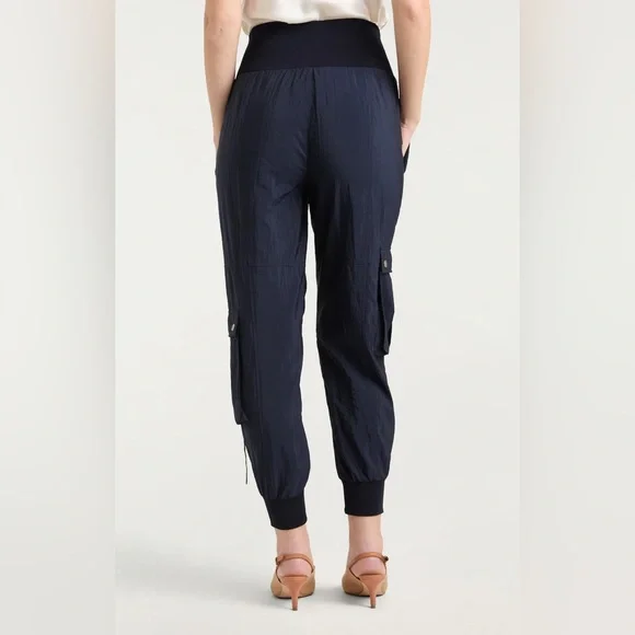 NWT Cinq à Sept Navy HARMONY PARACHUTE PANT XS - Picture 7 of 10